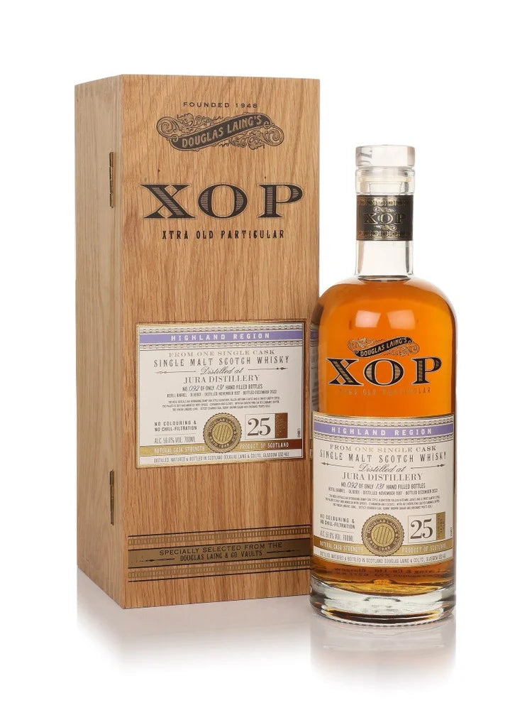 XOP - JURA, 1997, 25 YEARS OLD, 56.6% ALC/VOL.