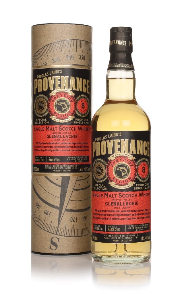 PROVENANCE, GLENALLACHIE, 2016, 8 YEARS OLD, 70CL, 46.0% ALC./VOL.