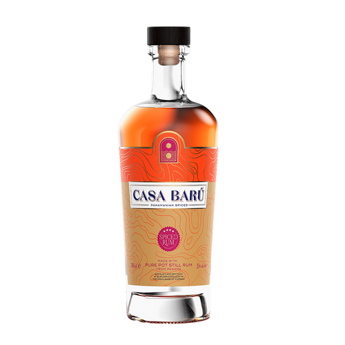 Botella de Casa Barú Spiced, ron especiado panameño